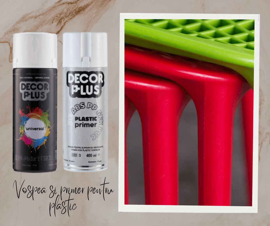 Restaurează obiectele din plastic cu ajutorul spray-ului vopsea