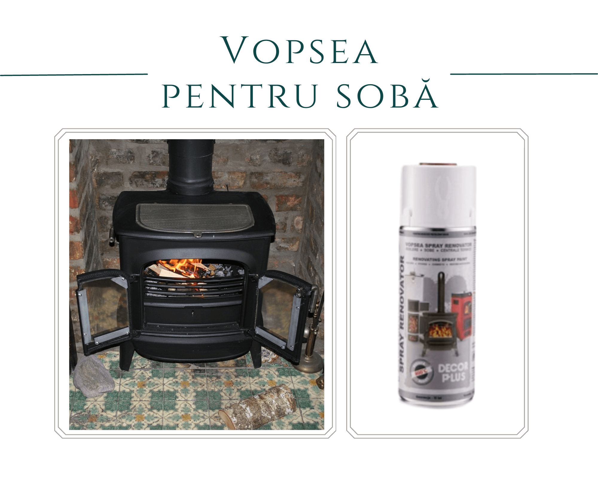 Decor Plus: Vopsea pentru sobă, sub formă de spray