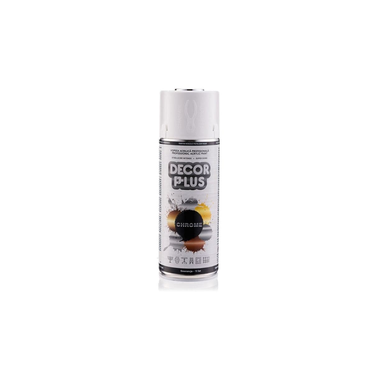 Vopsea SPRAY cu efect de metal cromat / argintiu / 400ml