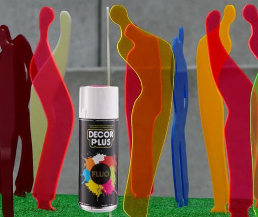 Spray vopsea fosforescentă pentru inscripții decorative