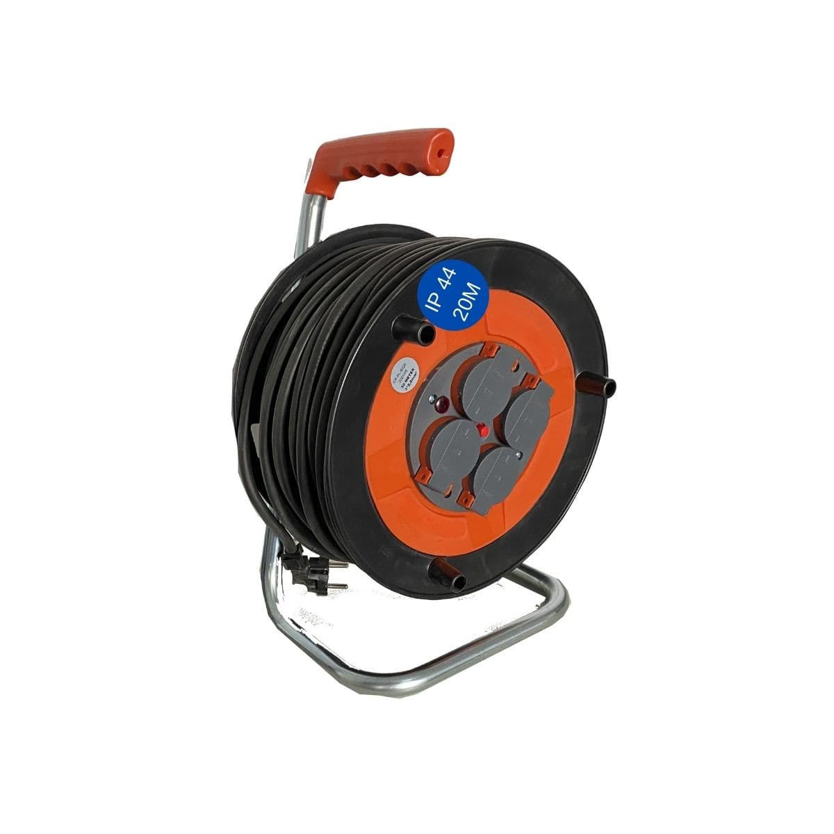 Derulator cu 4 prize / cablu 3×2,5 / IP 44 / 20m