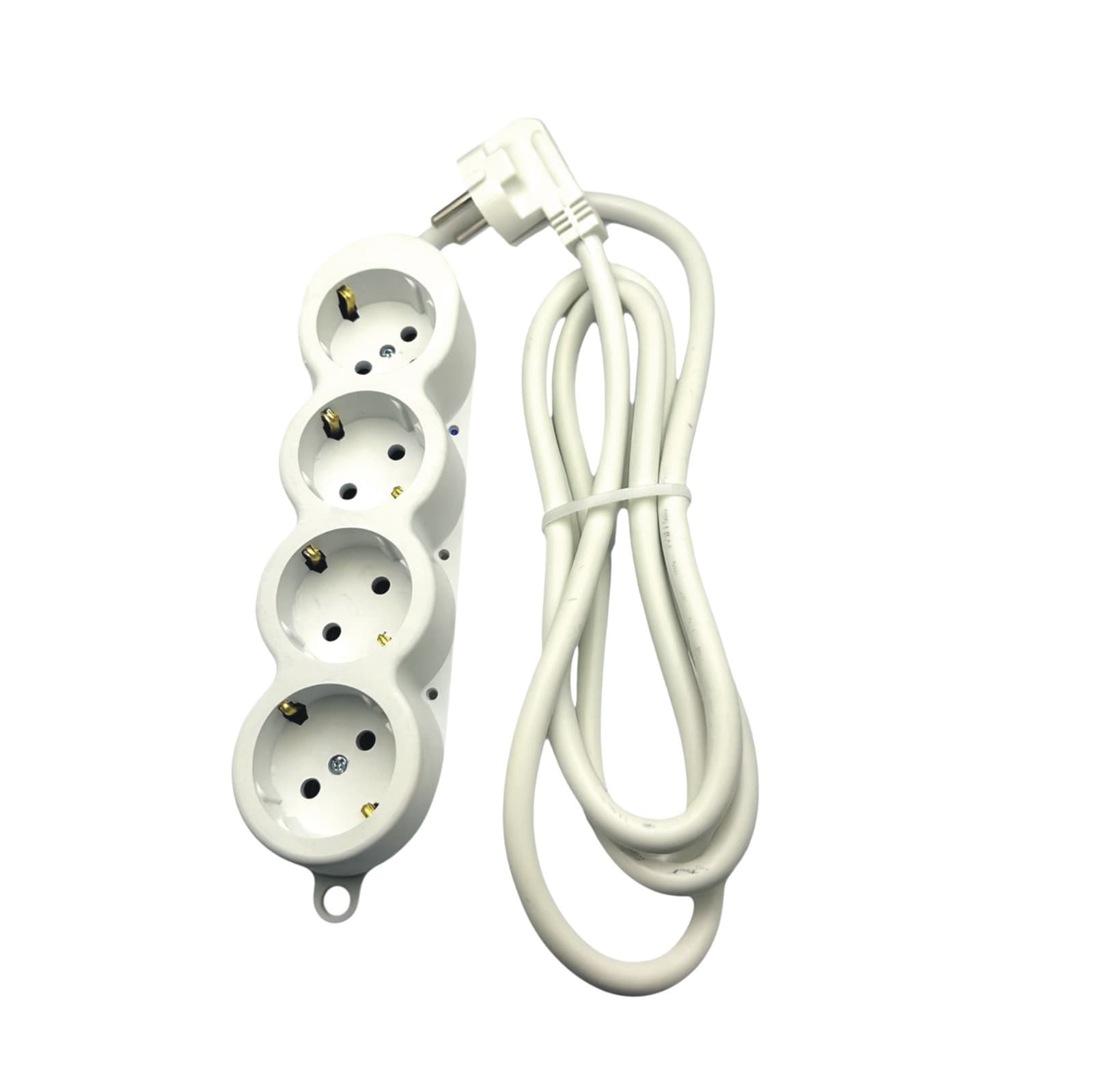 Prelungitor cauciuc 4 prize 2M-Alb (3*2,5)