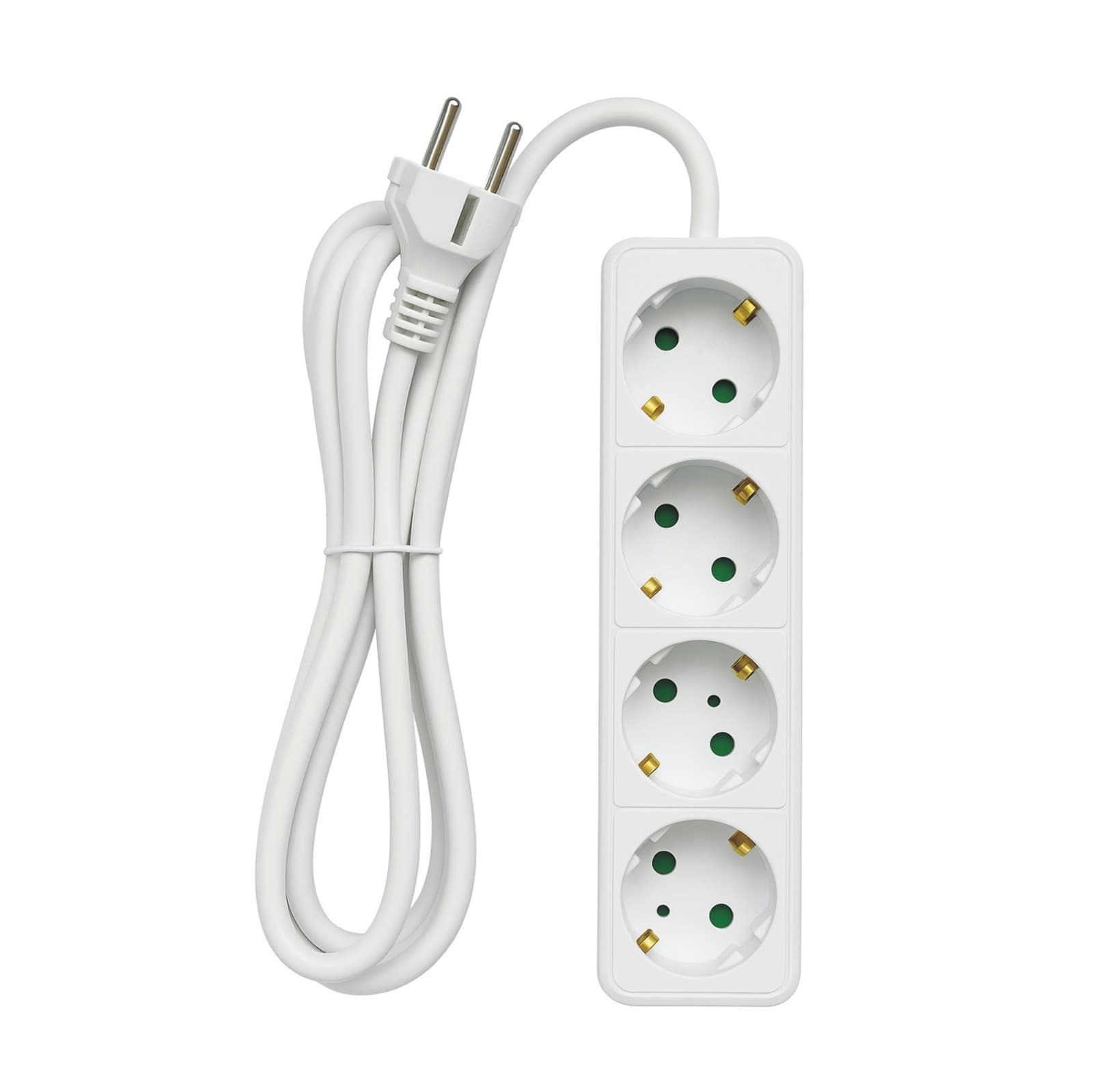 Prelungitor 4 prize, cablu 3×1.5 mm²,2 m,IP20