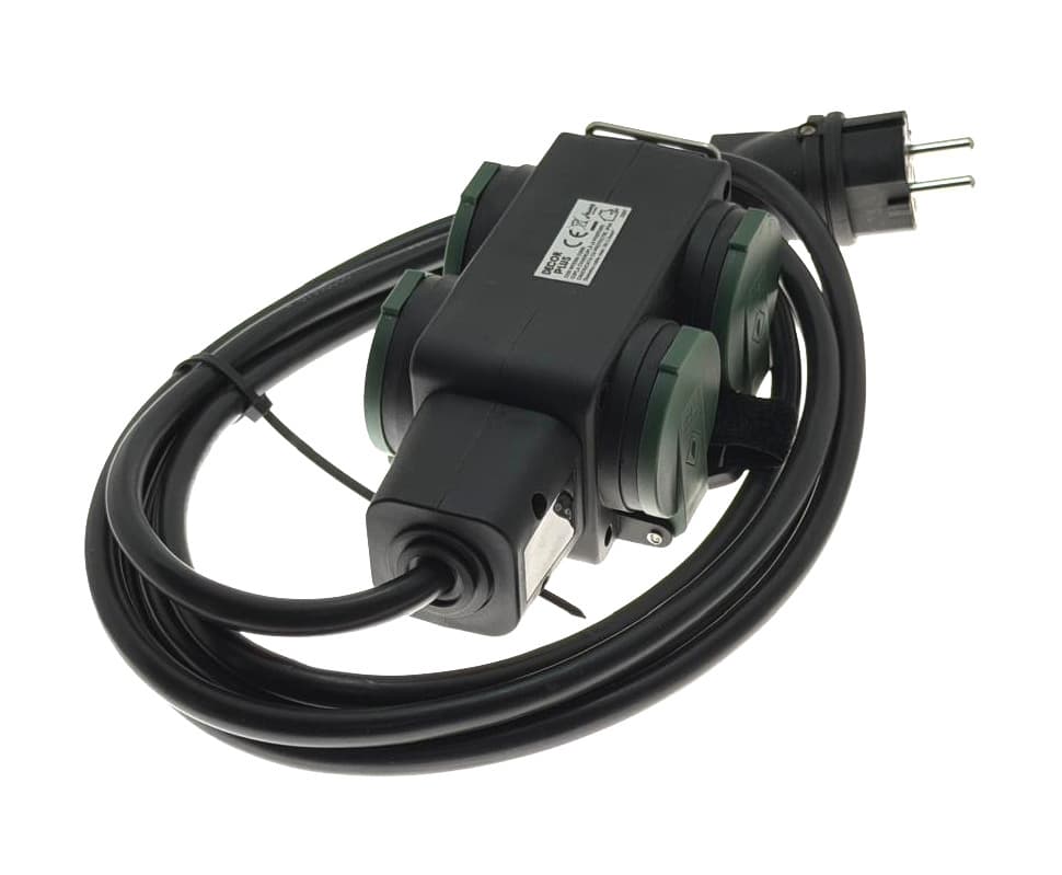 Prelungitor Exterior DECOR PLUS IP44 | 4 Posturi | 40m | 3500W