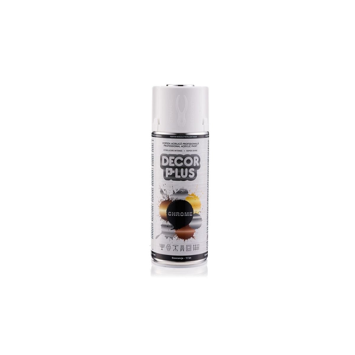 Vopsea SPRAY cu efect de metal cromat / auriu / 400ml