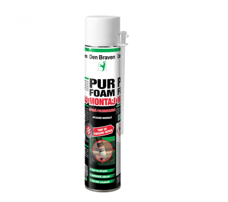 Spuma poliuretanică, aplicare manuală, Den Braven, 700 ml