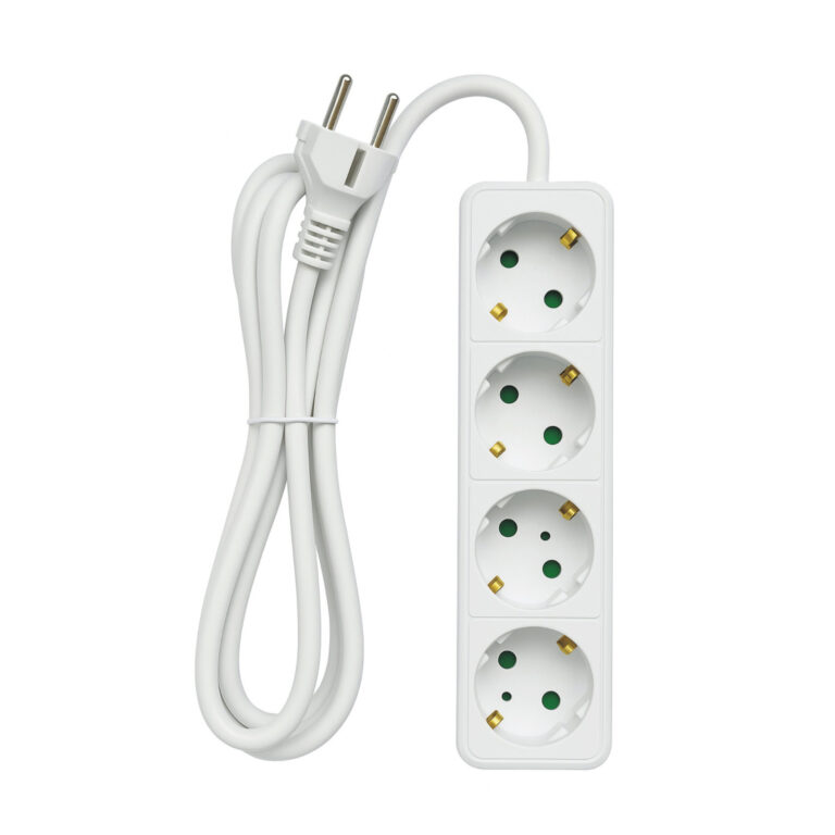 Prelungitor 4 prize, cablu 3×1.5 mm²,2 m,IP20